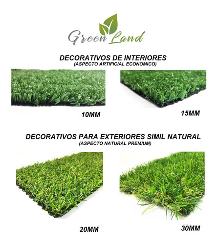 Césped Sintético Alfombra Económica 15mm Verde. Lider!!