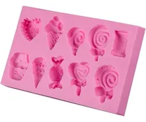 Comprar Molde Silicona Mini Caramelos, Chupetines Especial Resina