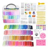 Comprar Kit De Arcilla Polimerica Para Modelar Y  Hornear 72 Colores
