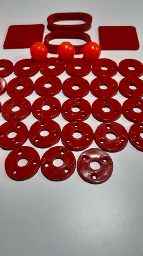 Kit Completo Para Futbolito Perillas Reforzadas Rojo