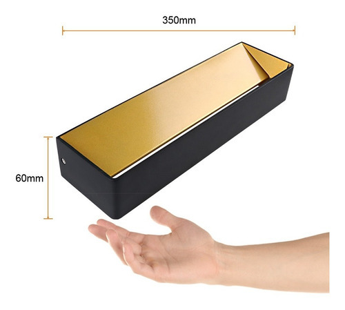 Lampara Sobreponer Muro Negro 20w Luz Suave Cálida 20TLLED408MV30N Tecnolite