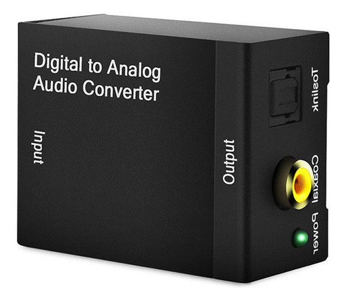 Señal Digital De Fibra A Rca Analógico L / Aux Converter