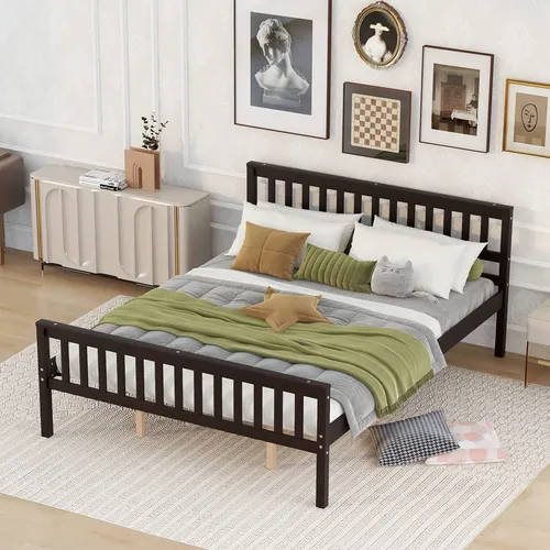 Base De Cama Queen Clasica Y Resistente, Comoda Y Practica