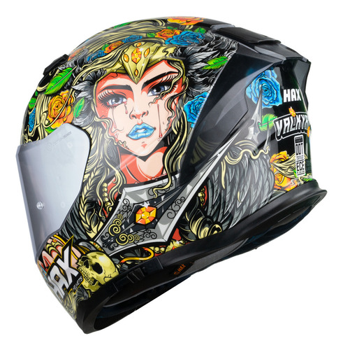 Hax Casco Integral Para Moto. Dot + Ece 06. Force Valkyrie