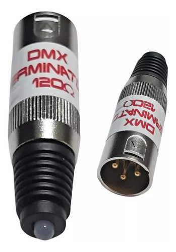 4 Terminador Dmx 120 Ohms Com Led Para Cabo Dmx Terminator