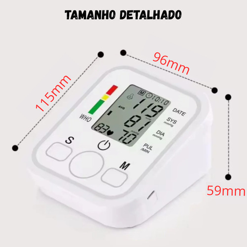 Medidor Pressão Arterial Digital Manual Aparelho Automático