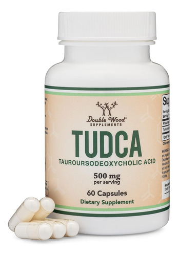 Double Wood Tudca Tauroursodeoxycholic Acid 500 Mg 60 Cáps
