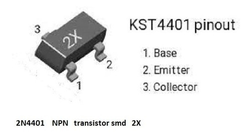 Transistor Smd 2x, Kit De 4 Transistores Equiv. 2n4401