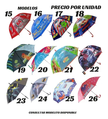 Paraguas Infantil Nena Minnie Pepa Barbie Simon Cñ Mmk P450