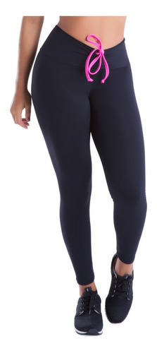 Calça Legging Sem Transparência Feminina Fitness Com Cadarço