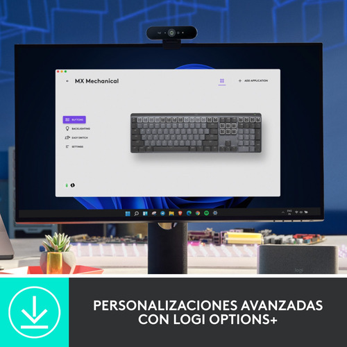 Logitech Mx Mechanical Teclado Inalámbrico Iluminado