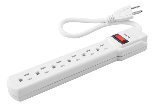 Multicontacto 127v 6 Entradas Aterrizadas Barr Surtek 136201