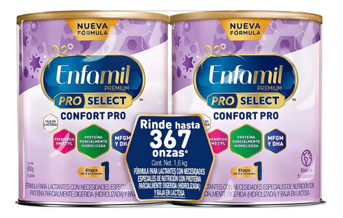 Enfamil Promental Confort Fórmula Láctea 2pzs De 800g