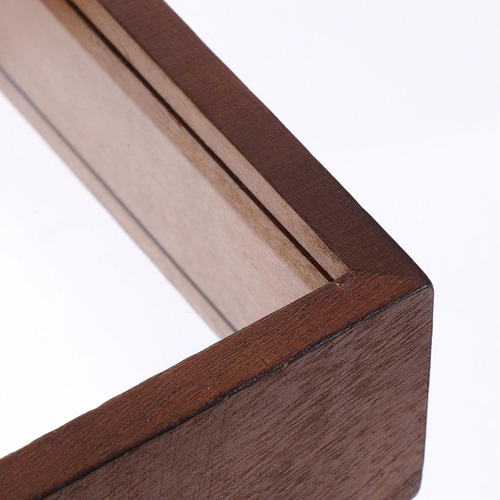 - Para Caja De Sombra, Marco De Fotos, Soporte Color Madera