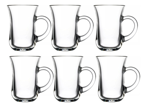 Set De Jarros De Vidrio Para Café Capuccino X 6 Puerto 5