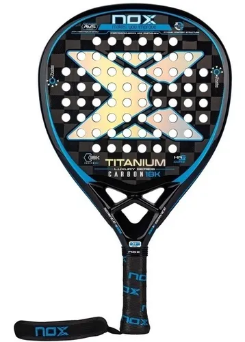 Paleta Paddle Nox Titanium Carbon 18k Importada + Funda