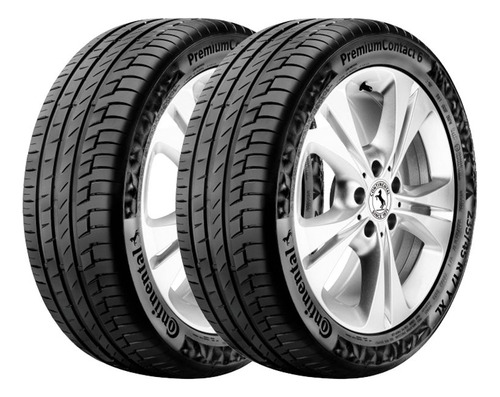 Kit 2 Pneus Continental Aro 15 195/65r15 Premiumcontact6 91h