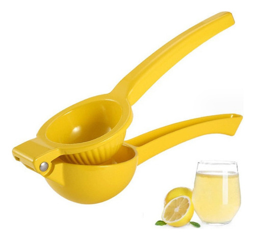 Exprimidor de limón manual amarillo