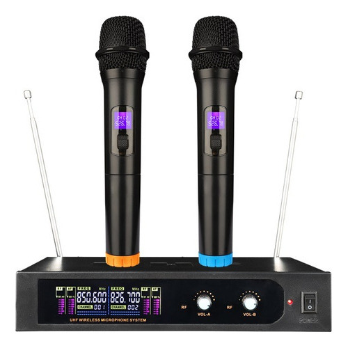 Sistema De Micrófono Inalámbrico Dual Uhf De 2 Canales K4