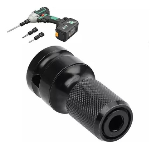 Adaptador de destornillador de impacto hexagonal 1/2 P/ 1/4