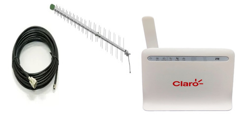 Modem 4g 3g Roteador Wifi Zte Mf253l Antena Full Cabo De 10m