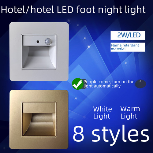 Luz De Escada Led Dourada De 23w Com Interruptor Branco
