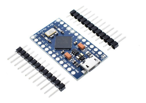 Imagen 1 de 10 de Pro Micro Mini Mcu Leonardo Atmega32u4 5v Usb 16mhz Hobb