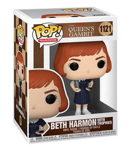 Funko Pop Beth Harmon With Trophies - Gambito De Dama #1121