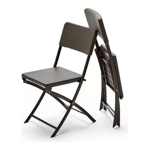 Silla Plegable Diseño Rattan Exterior Jardin