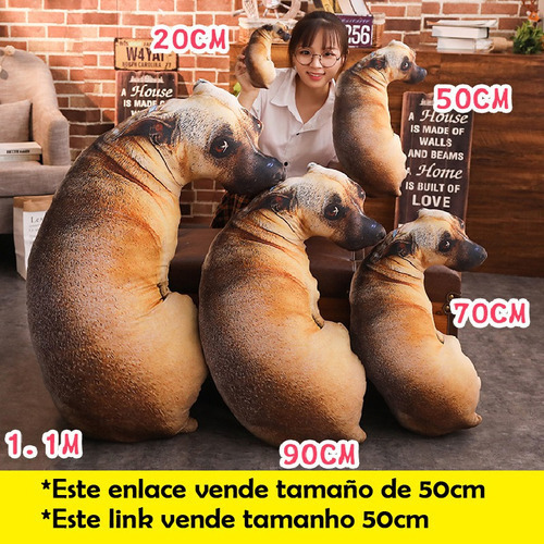 Bonita Almohada Para Sofá Con Forma De Perro, 50 Cm