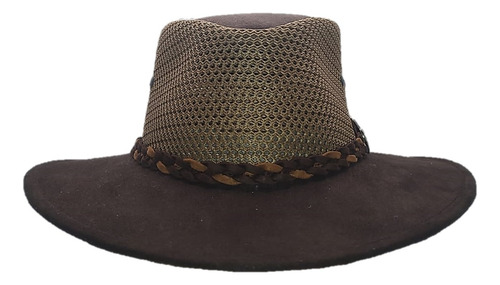 Sombrero De Malla Ligero Y Transpirable Con Trenza, Unisex