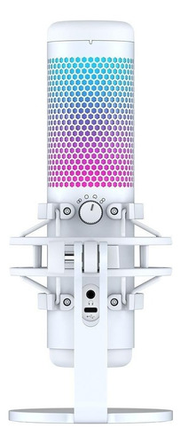 Microfone HyperX QuadCast S Condensador Omnidirecional cor white