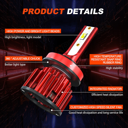 Bombillas Led H11 De Baja Potencia Para Kenworth T680 T880 2