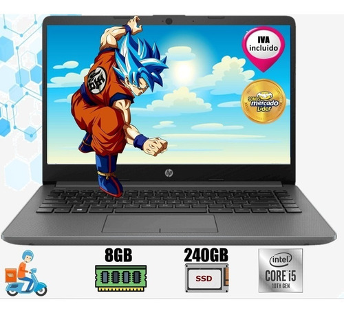 Imagen 1 de 5 de Laptop Portátil Hp Core I5 10ma 8gb Ssd 240gb Led 14, I3/i7