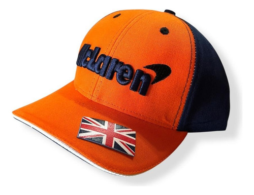Boné Mclaren Aba Curva Fórmula 1 Gp Norris Piastri Laranja / Azul Un