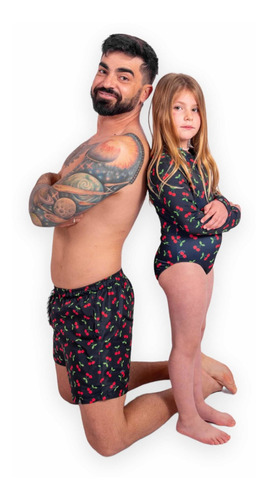 Imagen 5 de 6 de Short De Baño Hombre Cherry Family Look Papa