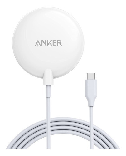 Carregador Magnético Sem Fio Anker Pad Lite Magsafe iPhone Cor Branco