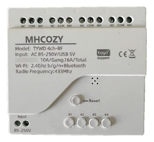 Módulo Relé Inteligente Wifi Mhcozy 4 Canales Control App