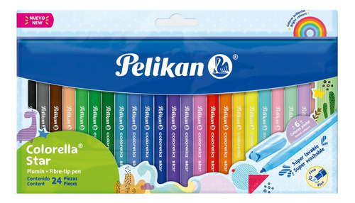 Plumones Pelikan Colorella Star X24 Und