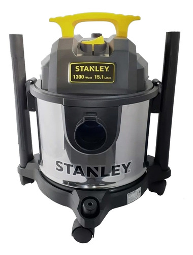 Imagen 2 de 6 de Aspiradora De tacho Stanley SL1901-4B 15L plateada, negra y amarilla 230V 50Hz