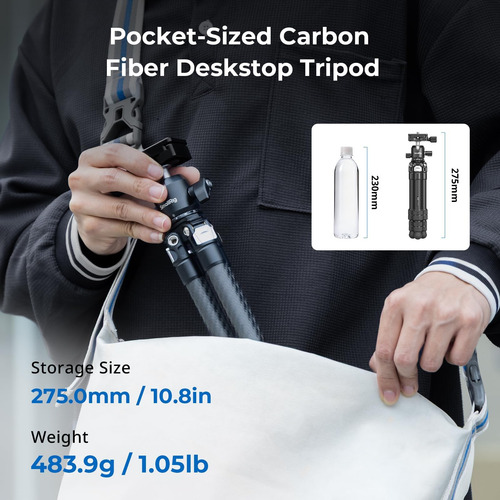 Smallrig Carbon Fiber Mini Cípode De Escritorio, 155 395 3
