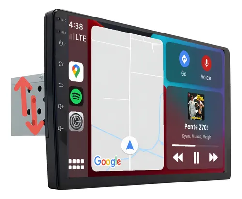 Multimídia 1 Din 9 Polegadas Tipo Atrás Tamanho Rádio Comum Mp5 Carplay Espelhamento