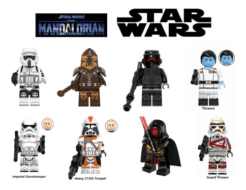 Set N°12 8 Figuras Star Wars Bloques Para Armar 