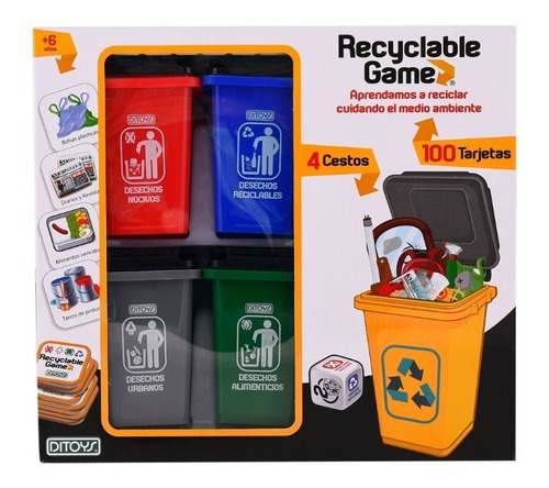 Juego Recyclable Game Aprendiendo A Reciclar Tm1 2299 Ttm