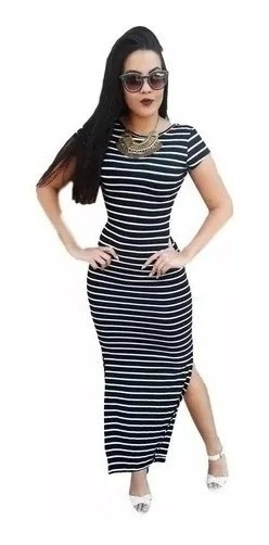 Vestido Largo A Rayas | MercadoLibre 📦 Vestido Largo A Rayas | MercadoLibre 📦