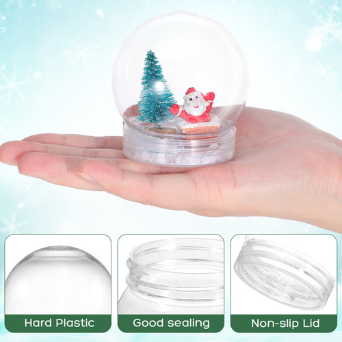 Miniglobo De Nieve Para Bricolaje, Globo De Agua, Plástico T