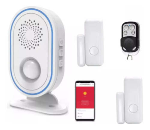 Alarma Wifi Timbre De Aviso Con Sensores Para Casa O Negocio