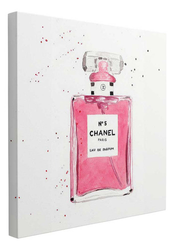 Cuadro Chanel No. 5, Un Clásico Con Estilo Rosa 85x85
