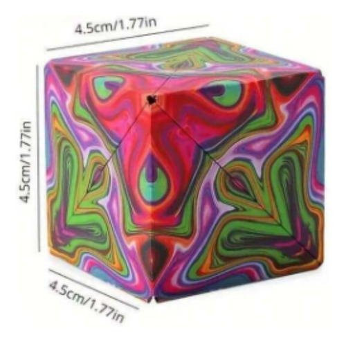 Cubo Mágico 3d Transformable Magnético 72 Formas Plegable