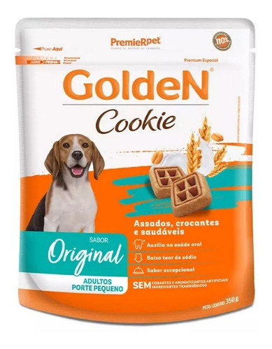 Biscoito Para Cães Adultos Porte Pequeno 350g Golden Cookie